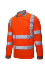 Hi-Vis Long Sleeve Polo