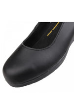 FS107 Antibacterial Memory Foam Slip on Wedged Safety Court Shoe