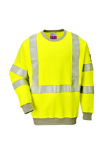 Flame Resistant Anti-Static Hi-Vis Sweatshirt