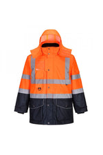 Hi-Vis 7-in-1 Contrast Traffic Jacket