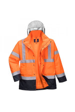 Hi-Vis 4-in-1 Contrast Traffic Jacket