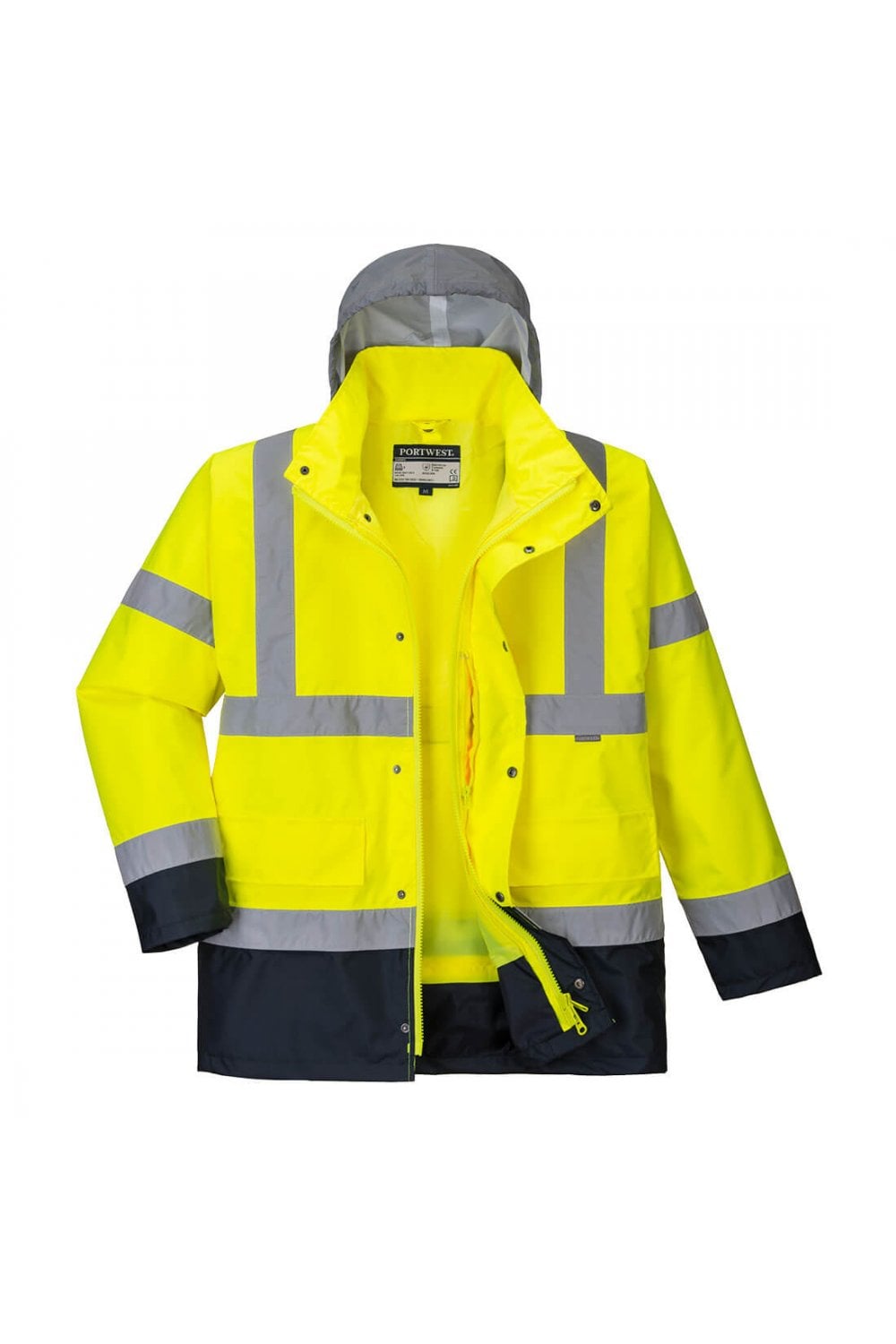 Hi-Vis 4-in-1 Contrast Traffic Jacket