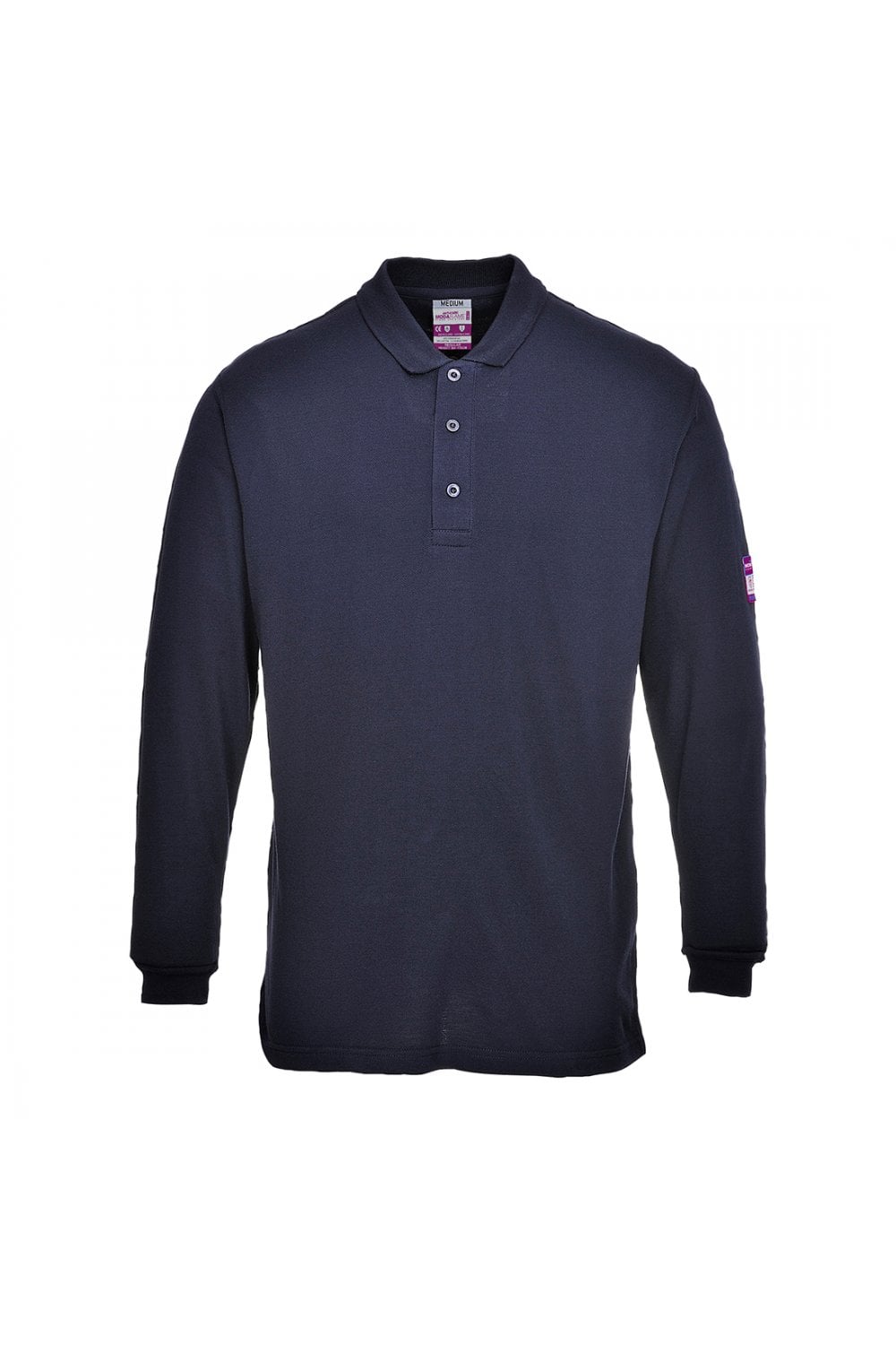 Flame Resistant Anti-Static Long Sleeve Polo Shirt