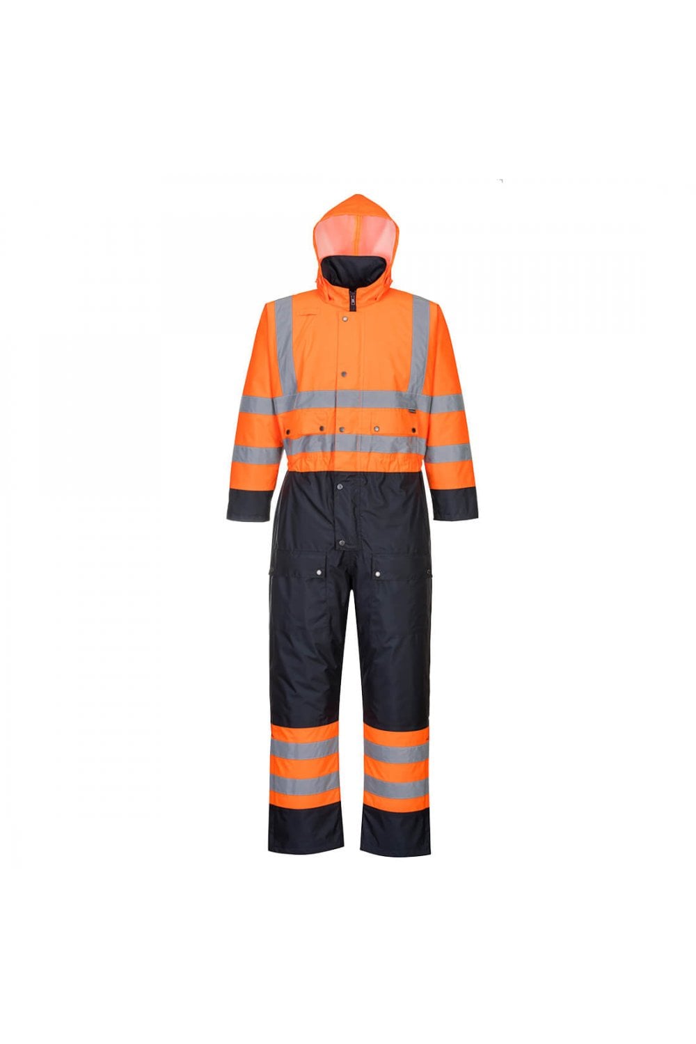 Hi-Vis Contrast Coverall - Lined