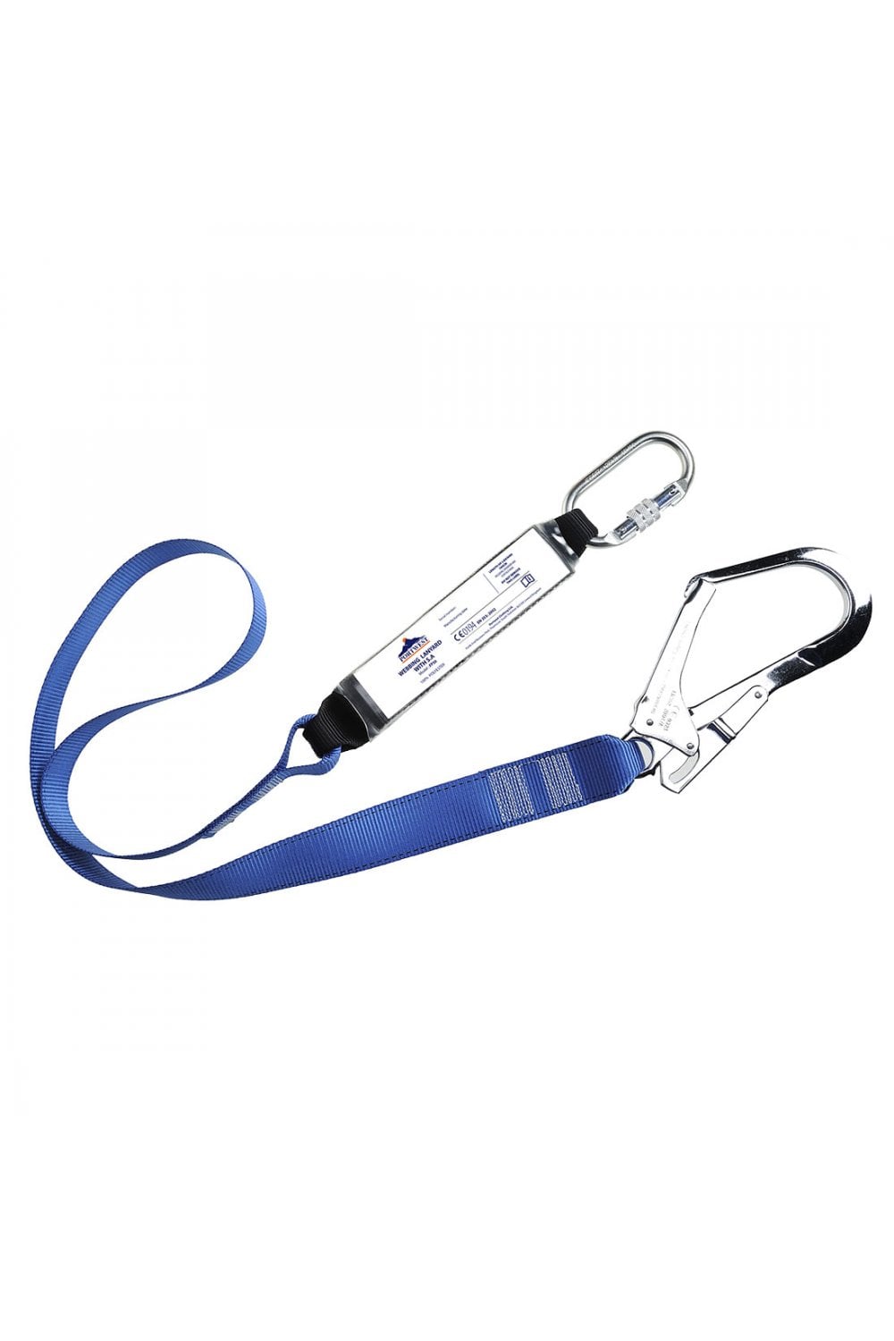 Single Webbing Lanyard With Shock Absorber