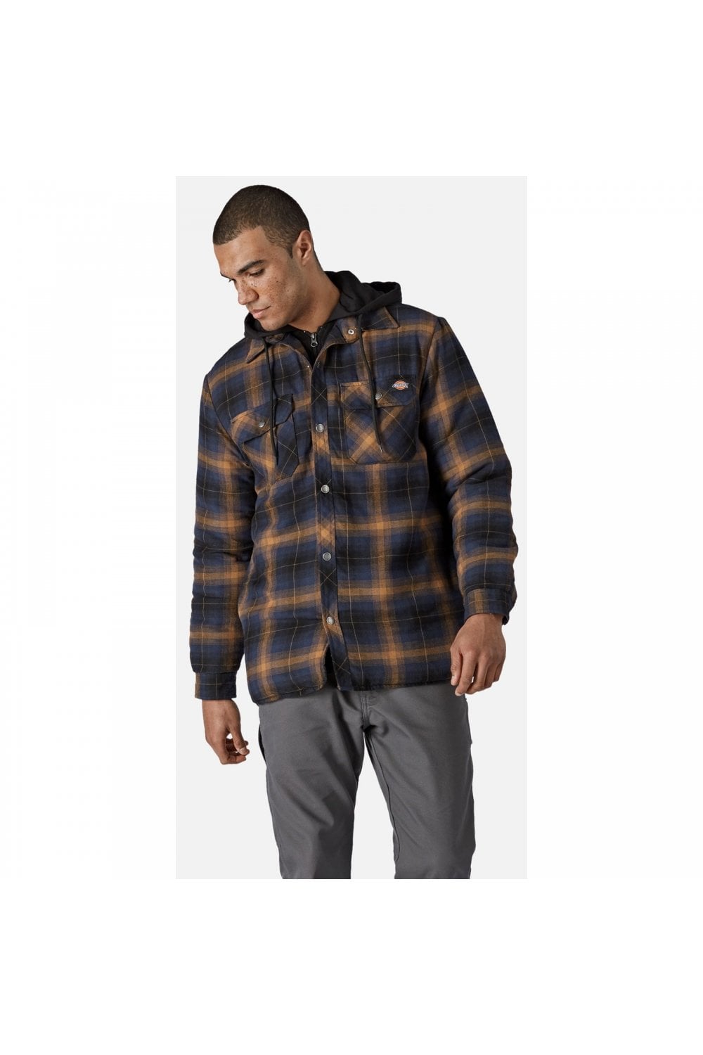 Fleece Hood Flannel Shirt Jacket