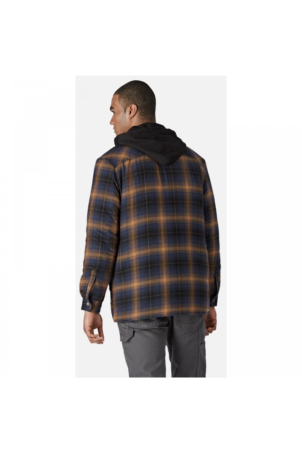 Fleece Hood Flannel Shirt Jacket