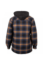 Fleece Hood Flannel Shirt Jacket