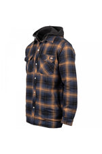 Fleece Hood Flannel Shirt Jacket