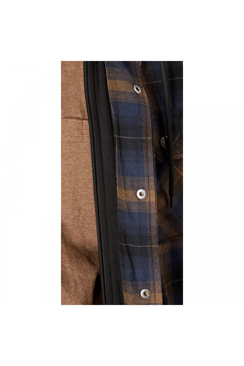 Fleece Hood Flannel Shirt Jacket