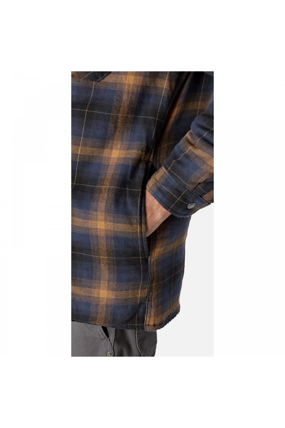 Fleece Hood Flannel Shirt Jacket