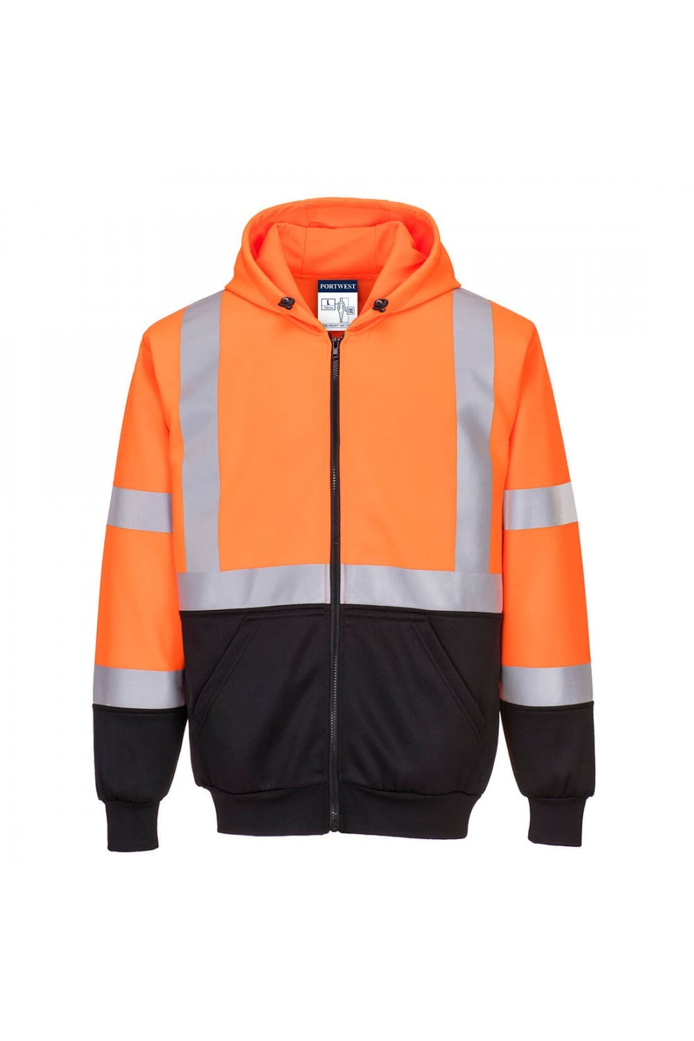 Hi-Vis Two-Tone Zipped Hoodie