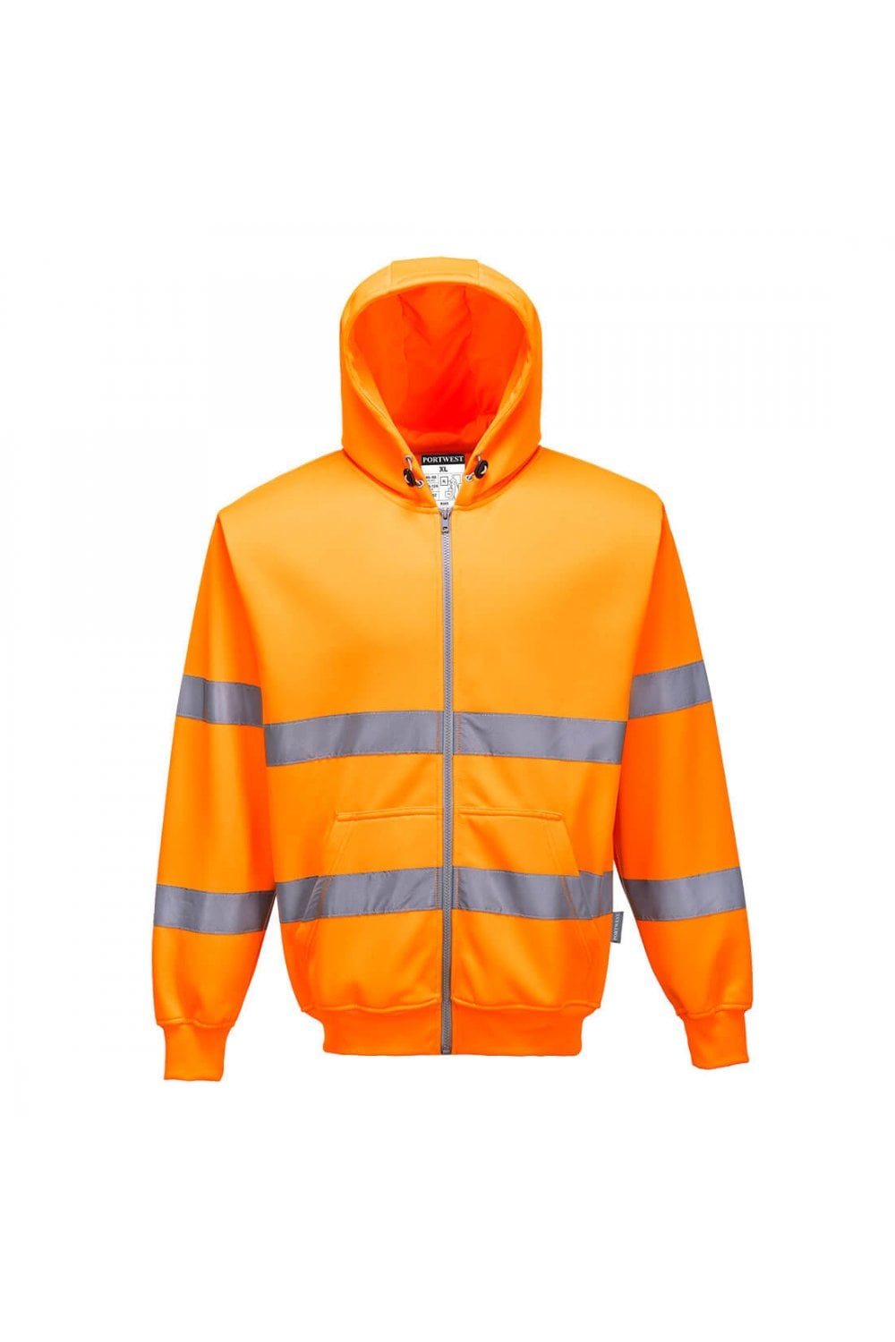 Hi-Vis Zip Front Hoodie