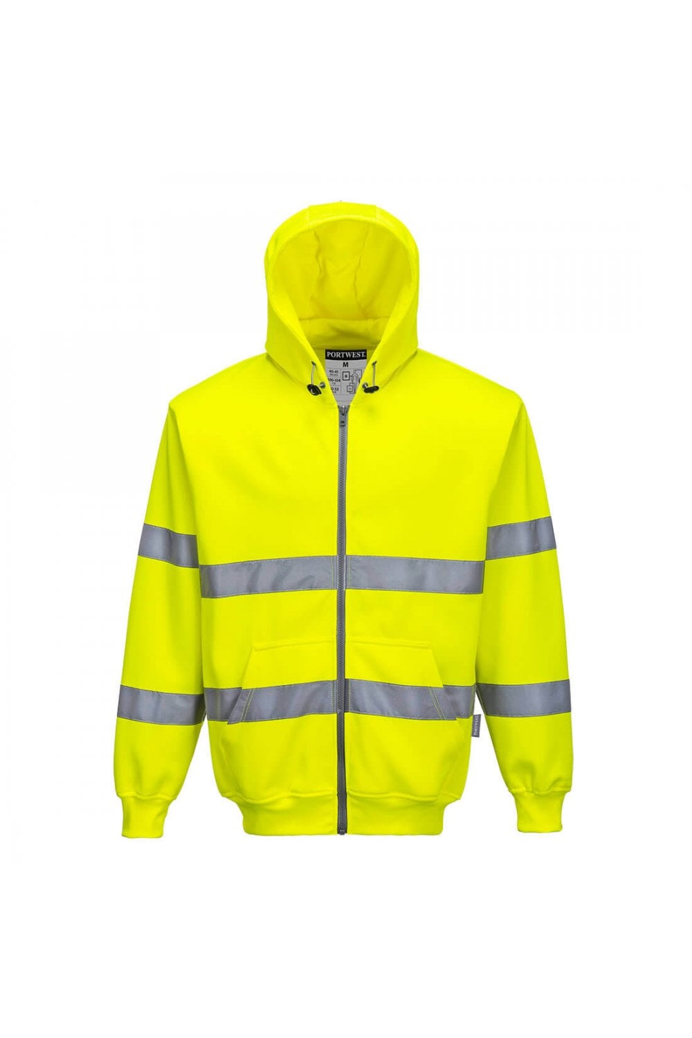 Hi-Vis Zip Front Hoodie