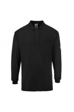 Flame Resistant Anti-Static Long Sleeve Polo Shirt