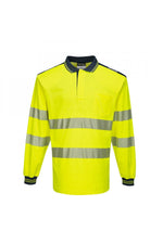 PW3 Hi-Vis Cotton Comfort Polo Shirt L/S