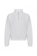 Women's cropped ¼-zip sweat