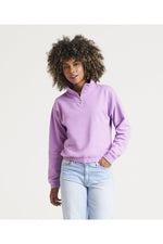 Women's cropped ¼-zip sweat