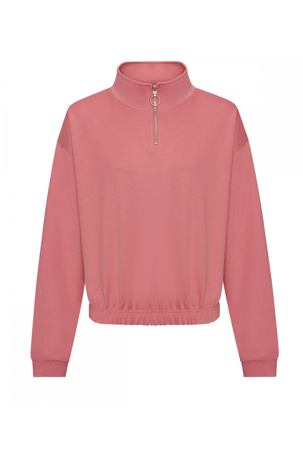 Women's cropped ¼-zip sweat