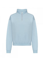 Women's cropped ¼-zip sweat