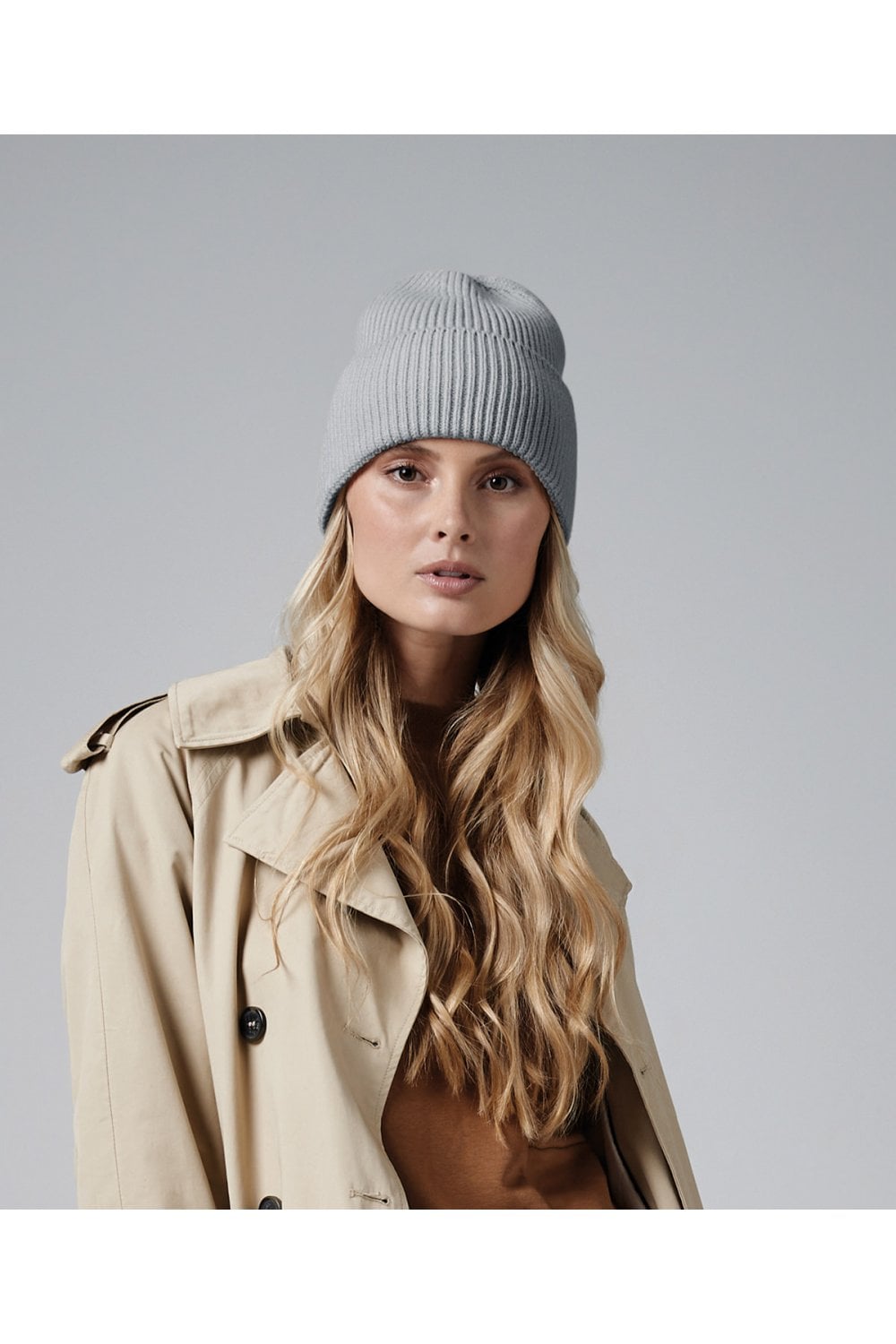 Oversized cuffed beanie