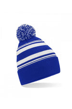 Striped fan beanie