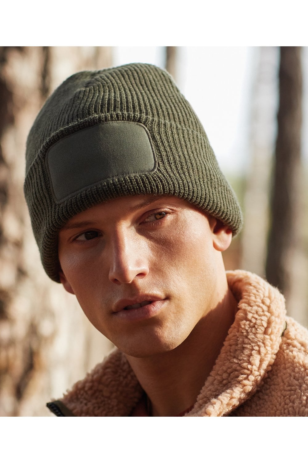 Thinsulate™ patch beanie