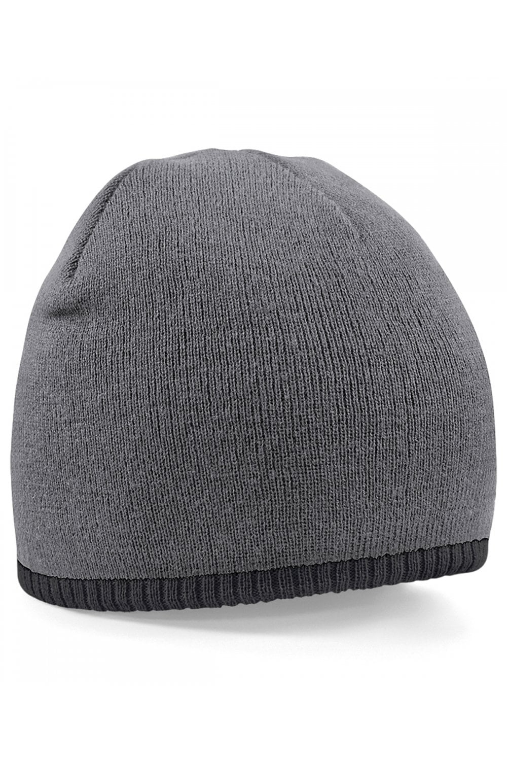 Two-tone pull-on beanie