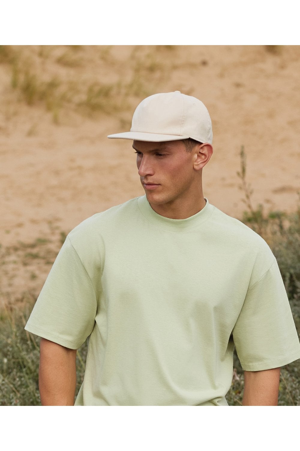 Organic cotton unstructured 5-panel cap