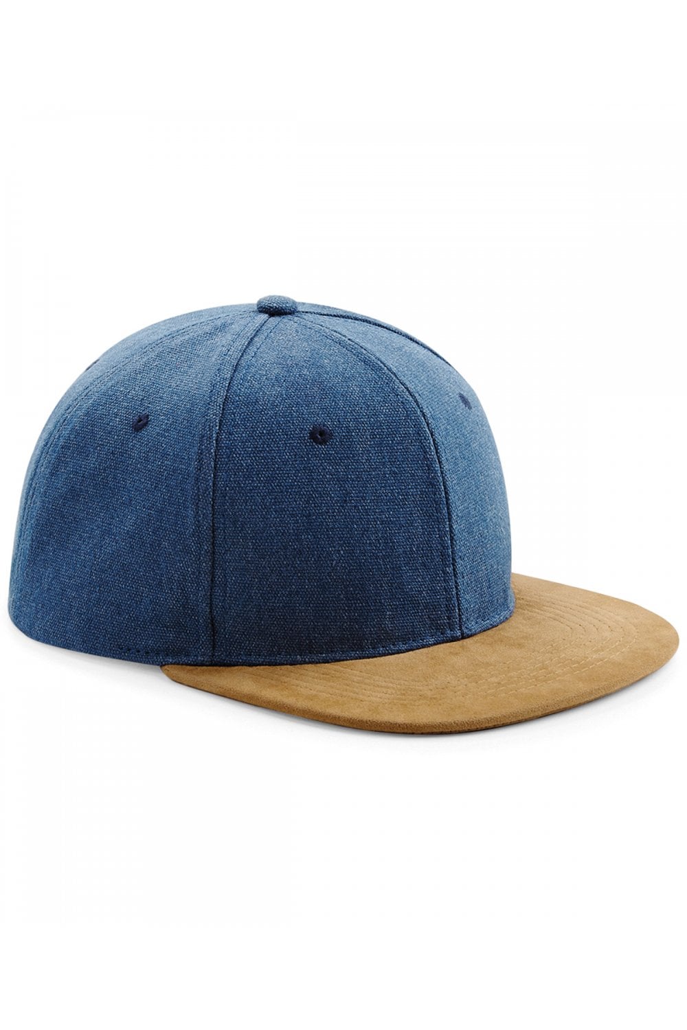 Suede peak snapback