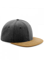 Suede peak snapback