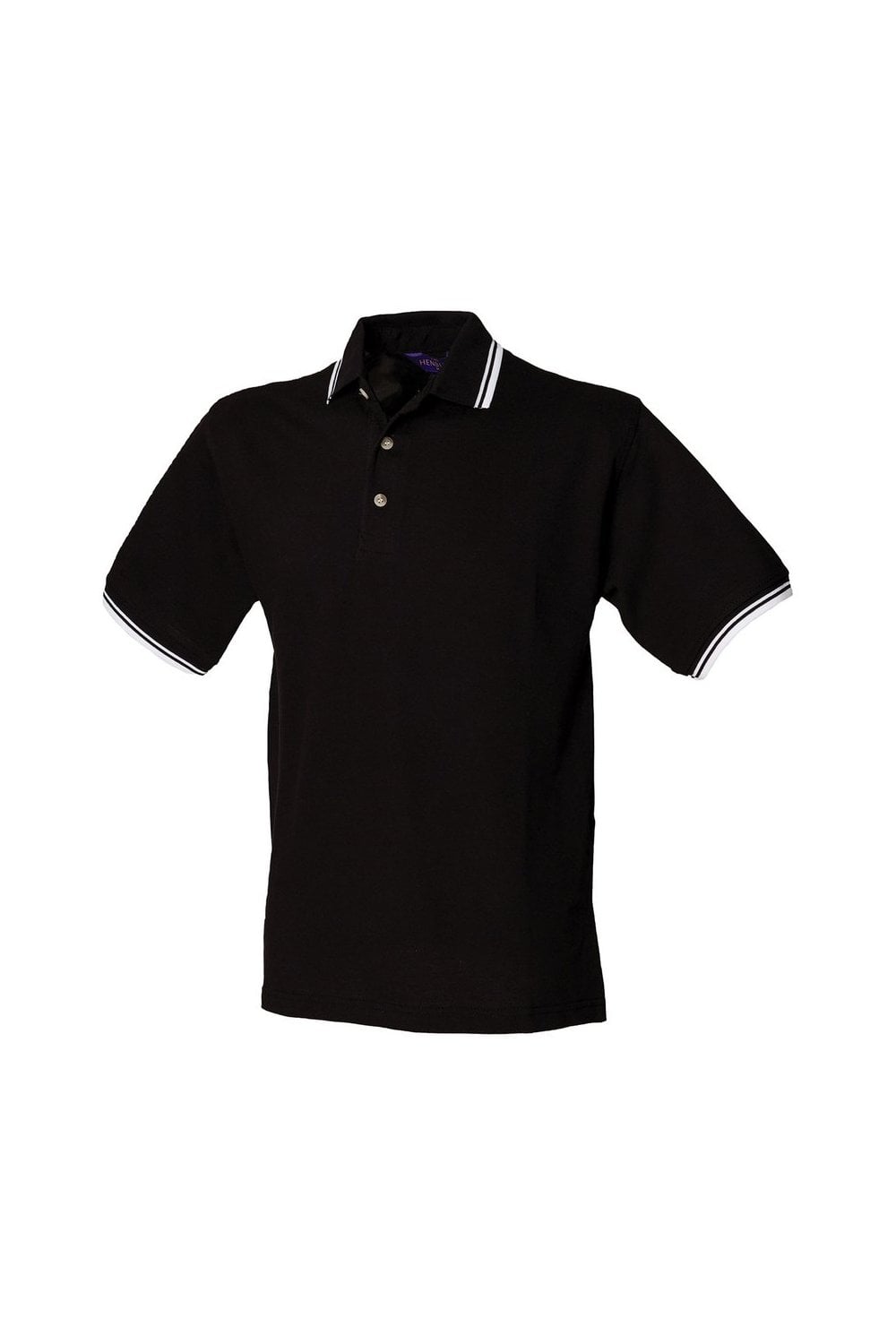 Double tipped collar and cuff polo shirt