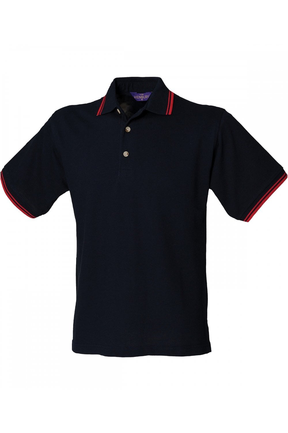 Double tipped collar and cuff polo shirt