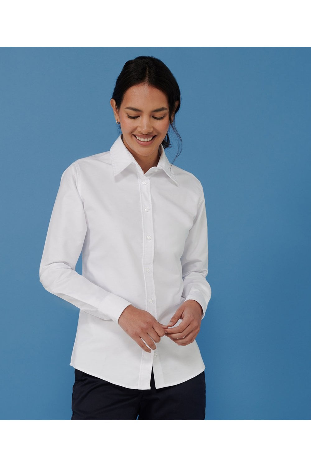 Women's classic long sleeve Oxford shirt