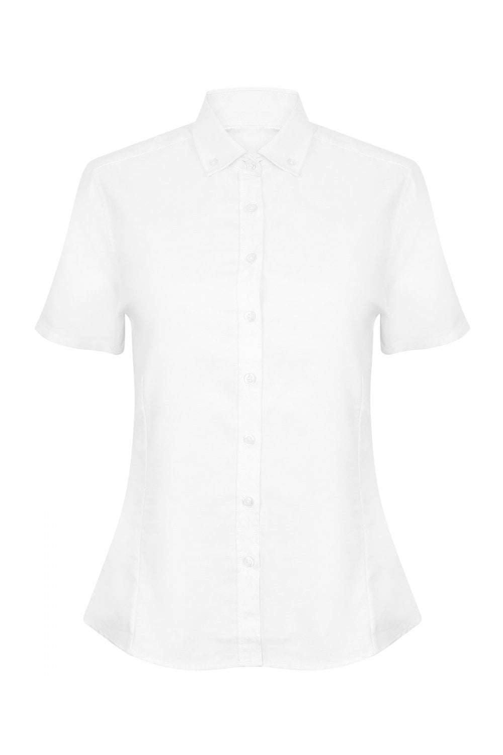 Women's modern short sleeve Oxford shirt