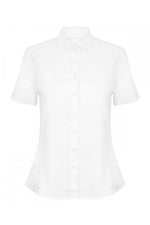 Women's modern short sleeve Oxford shirt