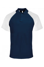 Polo baseball contrast polo shirt