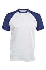 Baseball Short-sleeved two-tone T-shirt