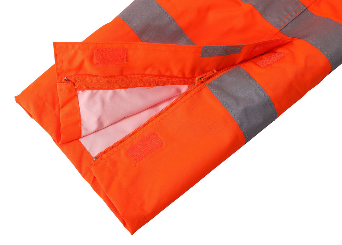 Hi-Vis Orange Waterproof Overtrousers